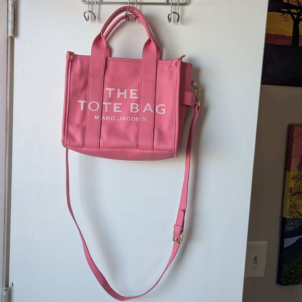 Marc Jacobs The Tote Bag Pink Handbag Purse - Picture 2 of 12